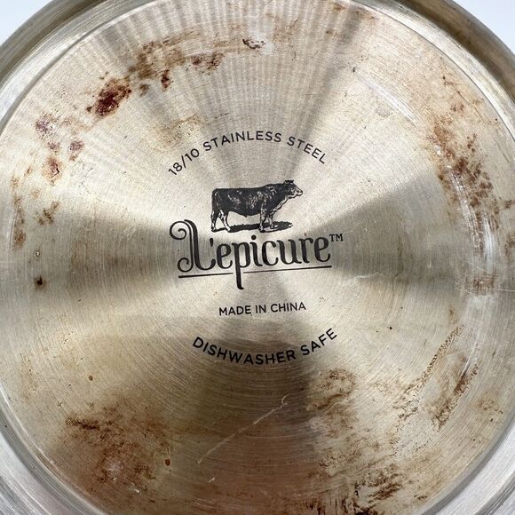 L'epicure Teapot Tea Kettle with Lid 18/10 Stainless Steel 2.5 Qt Handle Spout - Picture 5 of 7